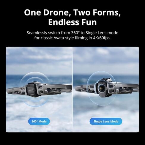 DJI Avata 360 Fly More Combo, Obstacle Avoidance Drone 8K Video + More | Obstacle Avoidance Drone, Stabilized 8K Video Cinematic Drone CP.FP.00000317.04 + RC2 Remote + 64GB Card + More (17pc Bundle) in Kuwait
