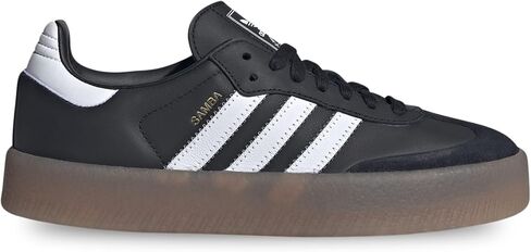 adidas Sambae WMNS Shoes, Core Black/Cloud White/Gold Metallic, Size 9 in Kuwait