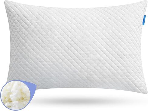 Choc chick Adjustable Toddler Pillow, 20x14in Foam Filled Kids Pillow | Breathable Cotton Surface, Removable Washable Pillowcase, Adjustable Height Foam Filling, 1 Pack,Baby Pillow for 2 Year Old in Kuwait