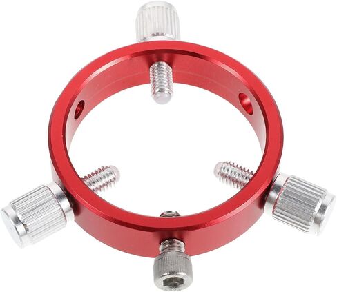 DOITOOL Telescope Guide Ring for Secure Mounting Aluminum Alloy Red with 6-Hole Adjustable Design and High Precision Alignment Compatible with Telescope Tube and Finder Scope Tube in Kuwait