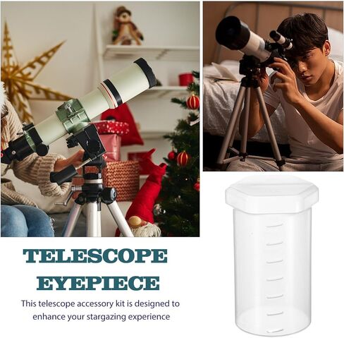 CLISPEED Telescope Eyepiece Dust Caps White Plastic Covers Enhance Observation Clarity and Provide Dust Protection Quick Installation Portable Design for Astronomy Enthusiasts in Kuwait