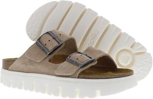 Birkenstock Women's Arizona Chunky Sandals, Warm Sand, Tan, 6-6.5 Narrow US in Kuwait