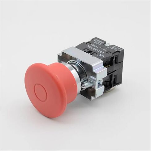 XB2-BT45 1NO/1NC Push-Pull Emergency Stop Push Button Switch Red Sign 40mm Mushroom Head in Kuwait
