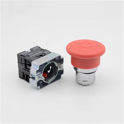XB2-BT45 1NO/1NC Push-Pull Emergency Stop Push Button Switch Red Sign 40mm Mushroom Head in Kuwait