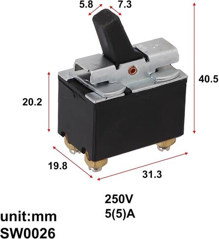 Practical Angle Grinder Switch Push Button Switch 150℃ 5A AC250V Accessories Metal Power Tools in Kuwait