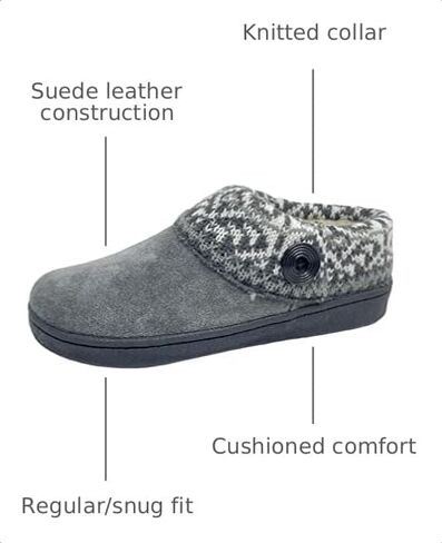 Clarks Women's Knit Scuff Slippers in Kuwait