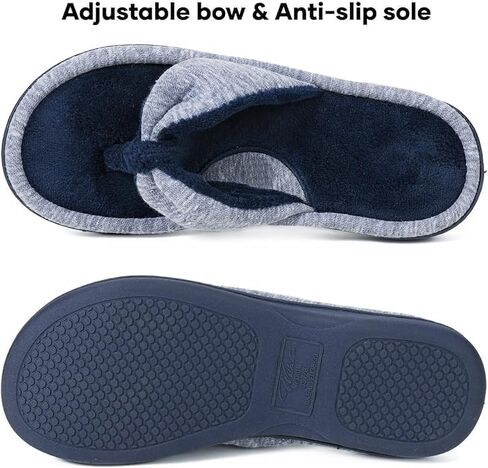 Wishcotton Women's Memory Foam Spa Thong Flip Flops Cozy Indoor Slippers, Ladies Summer Lightweight Open Toe House Sandals in Kuwait