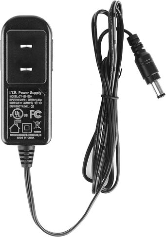 12V 1A Power Supply Adapter for Led Light AC 100-240V to DC 12V Power Cord 5.5mm x 2.1mm for CCTV Camera, Speaker, Router, Printer, Keyboard, UL Listed 3.9ft in Kuwait
