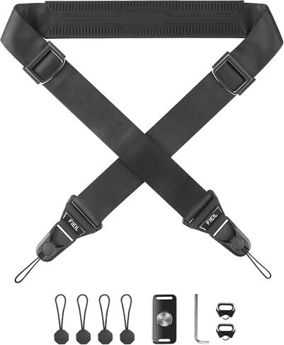 FIEIL Camera Strap with Quick Release Plate, Adjustable Camera Neck Strap, Comfort Camera Sling Strap, Quick Release buckles for/DSLR/SLR/Mirrorless Digital Cameras. in Kuwait