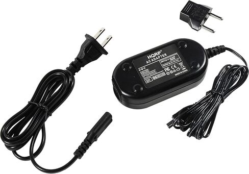 HQRP Replacement AC Adapter/Charger Compatible with JVC GR-AXM17U / GRAXM17U Camcorder with USA Cord & Euro Plug Adapter in Kuwait