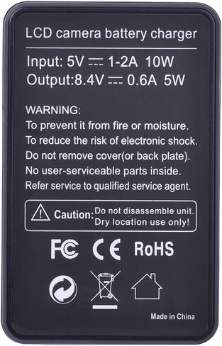 LCD USB Travel Battery Charger for Panasonic HC-V201, HC-V210, HC-V230, HC-V250, HC-V260, HC-V270 Full HD Camcorder in Kuwait