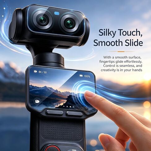 Tempered Glass Screen Protector Compatible with Insta360 Luna Ultra, Anti-Scratch Film for Gimbal Camera in Kuwait