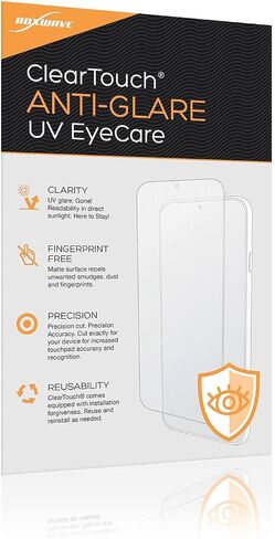 BoxWave Screen Protector Compatible with Roland V-160HD - ClearTouch Anti-Glare Anti-UV EyeCare (2-Pack), Filters Out Harmful Blue Light Reduce Fatigue in Kuwait