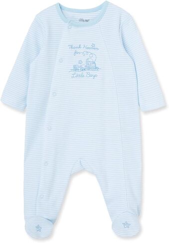 Little Me Clothes for Baby Boys' 100% Cotton Scratch-Free Tag Footie Sleeper in Kuwait
