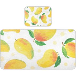 Yellow Mangoes Cooling Baby Mattress Cover 28" x 52" Reusable Mattress pad Cover for Baby&Toddler in Saudi Arabia