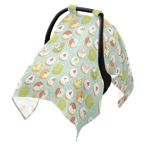 Food Mochi Donuts Car Seat Cover Baby, Carseat Canopy Cover for Girl Boy, Breathable Baby Carrier Cover Stroller Sun Shade Universal Fit Breastfeeding Cover in Kuwait