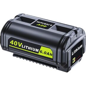 Replace for Ryob 40V Battery 6.0Ah OP4060 OP4040 Battery OP4050 OP4015 OP4026 OP4030, Compatible with Ryob 40V HP Series Tools in Saudi Arabia