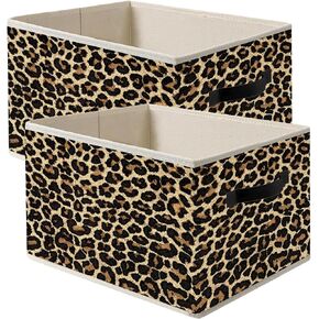 Zebra Storage Bin Box with Handles, Trendy Wild Animal Print Foldable Organizer Basket Toybox for Girls Bedroom Home Bathroom Clothes Toys Books in Saudi Arabia