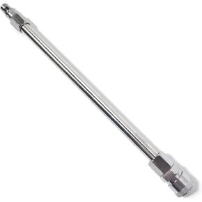 Reciprocating Machine Extension Rod 9.7" Air Quick Connectors | Replacement for KlicLok 304 Stainless Steel 9.7" Air Quick Connect Rod with Smooth Finish and Dual Pneumatic Couplings in Saudi Arabia