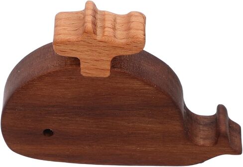 Wooden Animal Drawer Knob Cute Dresser Handle for Boy Girl Room Safe Touch Finish Easy Installation Versatile for Nursery Furniture and Cabinets Small Whale Design in Kuwait