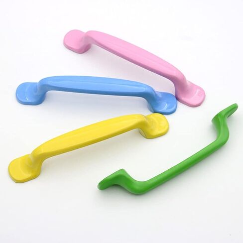 Child's Room Handle Aluminum Alloy Cabinet Handle Furniture Knobs Door Cabinet Drawer Pulls Kitchen Handles 2 Pieces (Hole Distance 128mm,Colour 4) (Colour 3 Hole Distance 128mm) in Kuwait