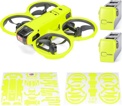 Skin Stickers Compatible with DJI Avata 2 (Neon Yellow) in Kuwait