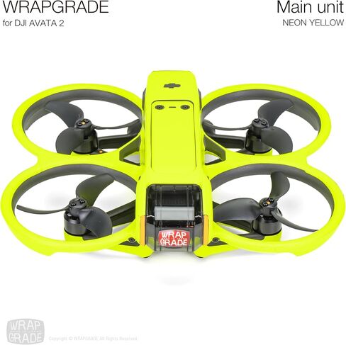 Skin Stickers Compatible with DJI Avata 2 (Neon Yellow) in Kuwait