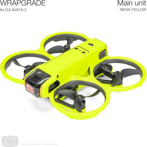 Skin Stickers Compatible with DJI Avata 2 (Neon Yellow) in Kuwait