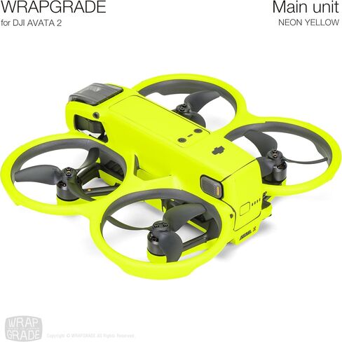 Skin Stickers Compatible with DJI Avata 2 (Neon Yellow) in Kuwait