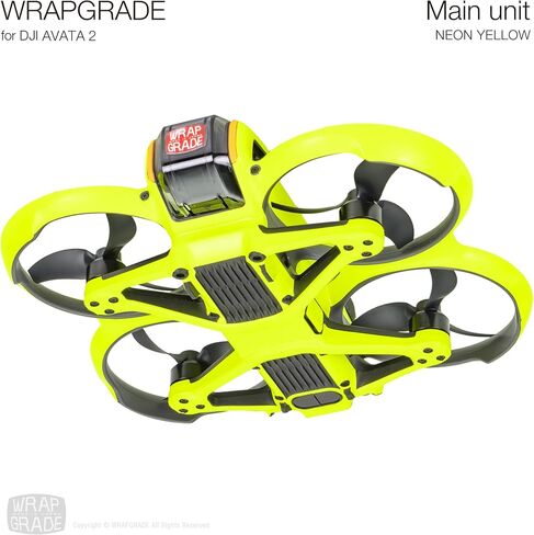 Skin Stickers Compatible with DJI Avata 2 (Neon Yellow) in Kuwait