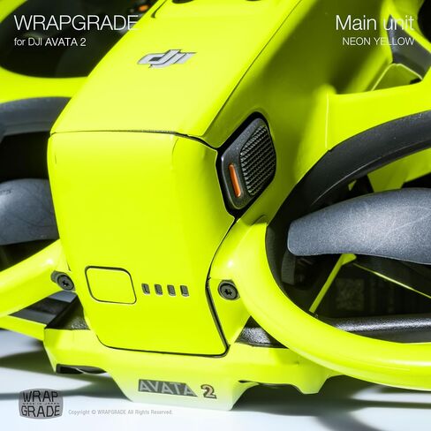 Skin Stickers Compatible with DJI Avata 2 (Neon Yellow) in Kuwait