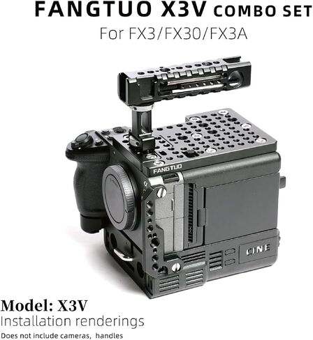 Fangtuo X3V B2 for Sony FX3A/FX30 Full Cage Kit, Cinema Camera Cage Accessories cineback in Kuwait
