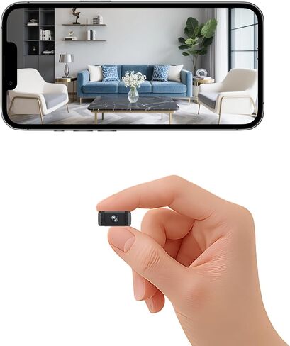 Mini Indoor Security Camera Wireless Home 2026 Upgraded Small Outdoor Cameras 1080P Micro Nanny Cam Motion Detection Wide Angle Cloud & SD Storage Night Vision No Need WiFi Camaras for House Security in Kuwait
