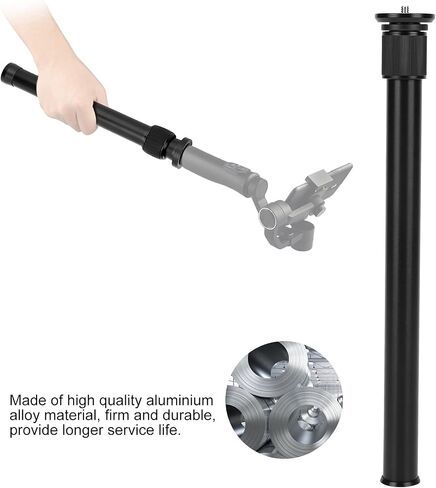 Universal 60cm Adjustable Aluminum Alloy Handheld Monopod, Camera Extension Rod with 1/4in Screw, Telescopic Portable Photography Accessory for DSLR Gimbals and Tripods in Kuwait