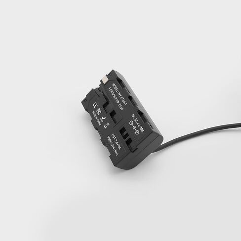 DC5521 to NP-F550 F970 F750 Dummy Battery Power Cable Compatible with Atomos Ninja V Shinobi Shogun Inferno SmallHD Feelworld Portkeys Monitor LED Light, 47" in Kuwait