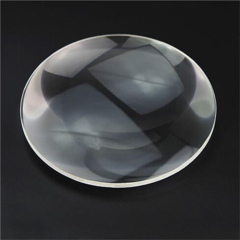 1piece K9 White Optical Glass Lens 127mm*5mm 8X Magnifying Double Convex | Biconvex Lens, Replace Lens, Magnifying Glass Lens in Kuwait