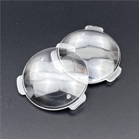 2PCS Double Convex Lens Dia 34mm Focal Length 45mm PMMA 3D VR | Brightness Enhancement BiConvex Lens, for 3D VR Lens in Kuwait