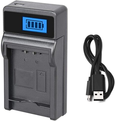 LCD USB Battery Charger for Panasonic AG-DV1, AG-DVC7, AG-DVC15 Mini DV Camcorder in Kuwait