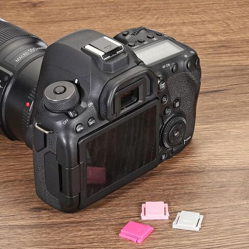 Universal Camera Hot Shoe Cover Cap, 6 Pack Hot Shoe Cap Hot Shoe Protector Plastic Suitable for Nikon for Fujifilm for Pentax DSLR/SLR Camera, Black in Kuwait