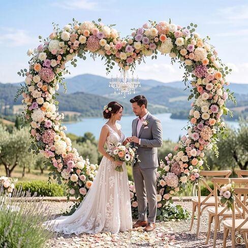 Arttown 6.6 FT Heart Arch Stand Heart Shaped Wedding Arch Frame Pink | Wedding Arch Photo Backdrop Stand Suitable for Proposal, Wedding, Valentine’s Day, Bridal, Birthday Party Decorations in Kuwait