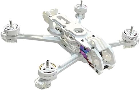 White Frame Kit, Compatible with Speedybee, O4 PRO Mario5 | 5 inch carbon fiber DC frame kit, 227mm wheelbase, for 5.1 inch propellers in Kuwait