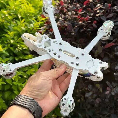White Frame Kit, Compatible with Speedybee, O4 PRO Mario5 | 5 inch carbon fiber DC frame kit, 227mm wheelbase, for 5.1 inch propellers in Kuwait
