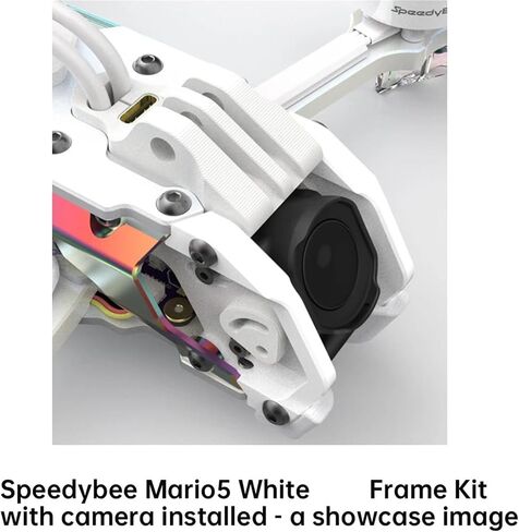 White Frame Kit, Compatible with Speedybee, O4 PRO Mario5 | 5 inch carbon fiber DC frame kit, 227mm wheelbase, for 5.1 inch propellers in Kuwait