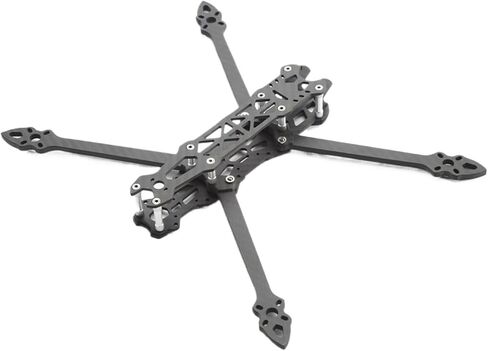Mark4 5inch Carbon Fiber Frame, 225mm Wheelbase | 145x172mm, 102g, 5mm arm plate, 2.5mm upper, bottom and side plate, 19x19mm camera mount(Only Frame) in Kuwait