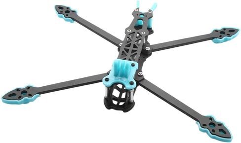 Mark4 5inch Carbon Fiber Frame, 225mm Wheelbase | 145x172mm, 102g, 5mm arm plate, 2.5mm upper, bottom and side plate, 19x19mm camera mount(Only Frame) in Kuwait