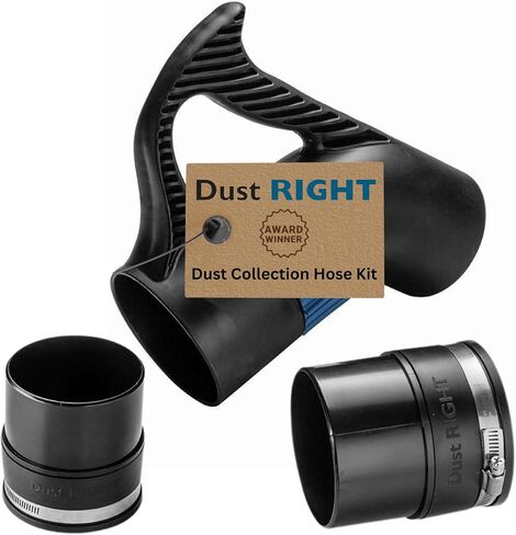 Rockler Dust Right Quick Change Dust Collector Accessories Kit | Dust Collection Kit – Fast Tool Connections – Dust Collector Accessories – Quick Change Fittings – Complete Kit in Kuwait