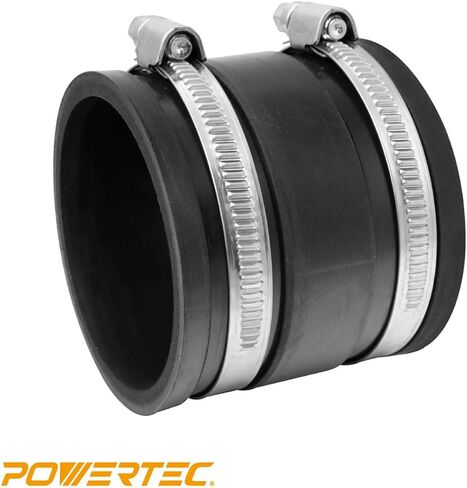 POWERTEC 70148 Dust Control Flex Cuff with Steel Clamps, 2-1/2-Inch in Kuwait