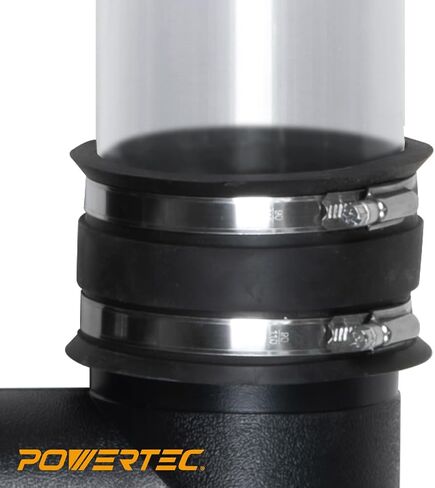POWERTEC 70148 Dust Control Flex Cuff with Steel Clamps, 2-1/2-Inch in Kuwait