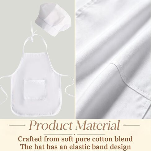 Baby Photography Prop, 2 Pack Boy Chef Hat Apron Photo Props with Hair Clips Set for 6-24 Months in Kuwait