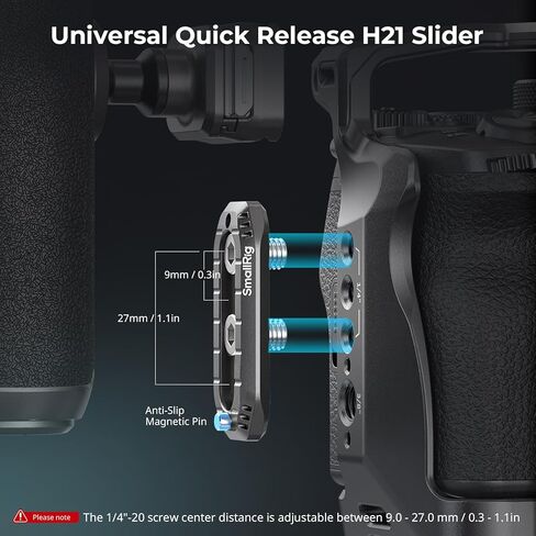 SmallRig HawkLock Quick Release Half Cage for Sony FX3 / FX30 + Quick Release Rotating Side Handle with Integrated NATO Rail in Kuwait